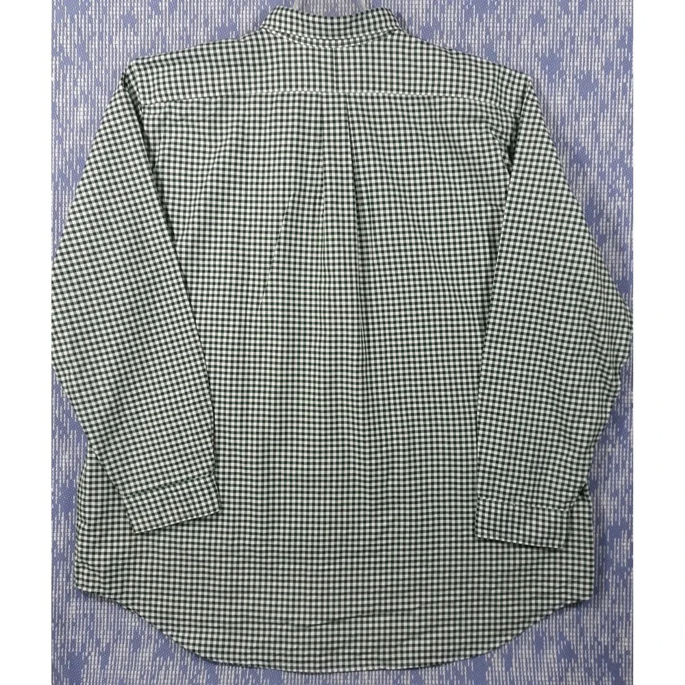 Polo Ralph Lauren Shirt Mens 3XL Tall Classic Fit Pony Green Gingham Plaid